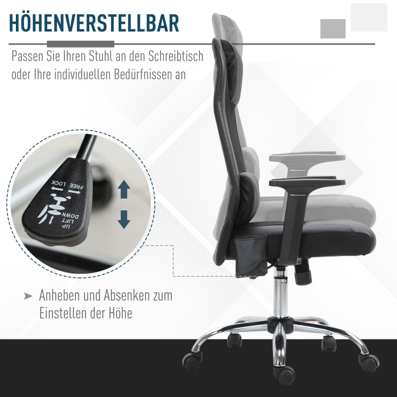 Executive Height Adjustable Swivel Chair With Massage Function - Zenseno