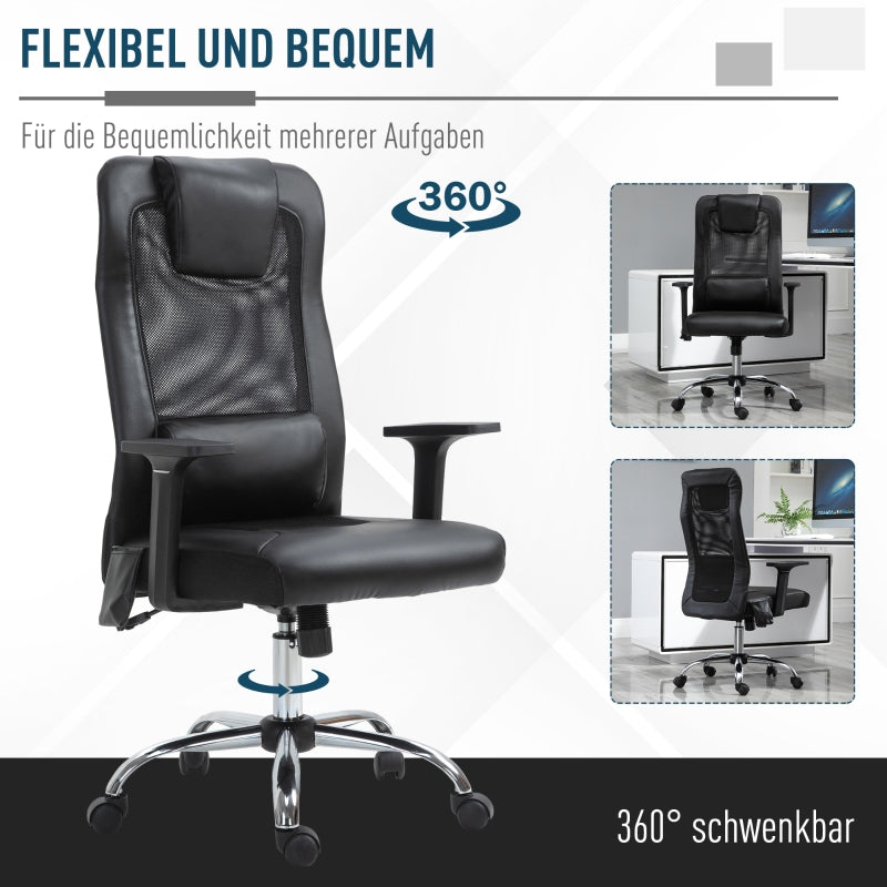 Executive Height Adjustable Swivel Chair With Massage Function - Zenseno