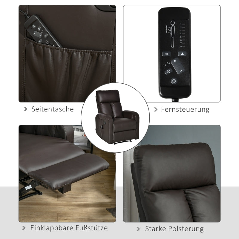 Adjustable Backrest Massage Chair With Lounge Chair Function - Zenseno