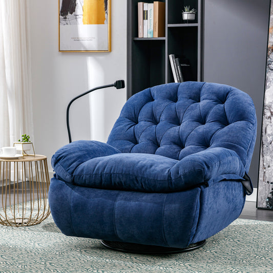 360° Rotary Cloth Massage Chair With Mobile Phone Holder & Heating Function - Zenseno