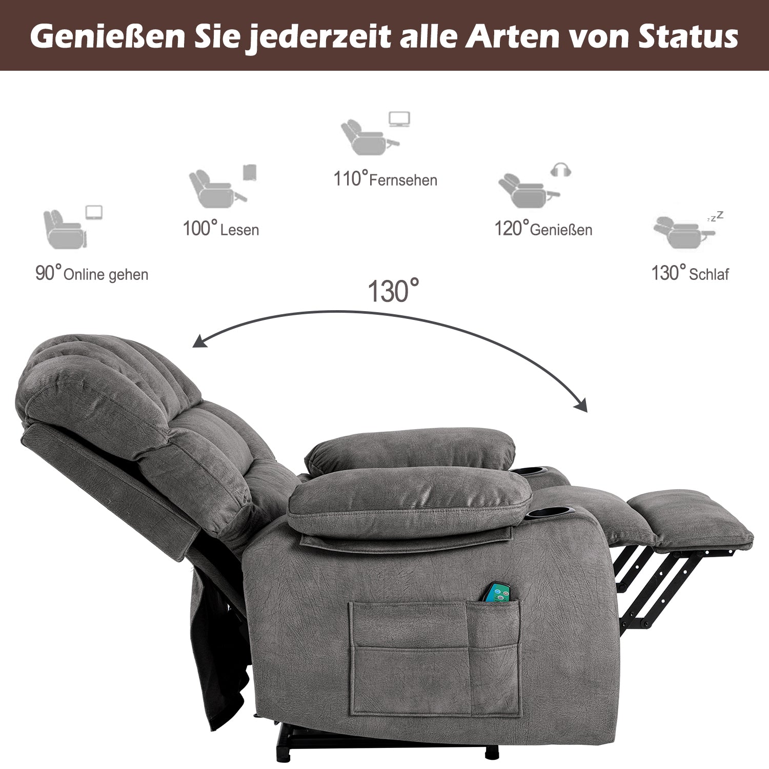 Electric Adjustable Massage Chair - Zenseno