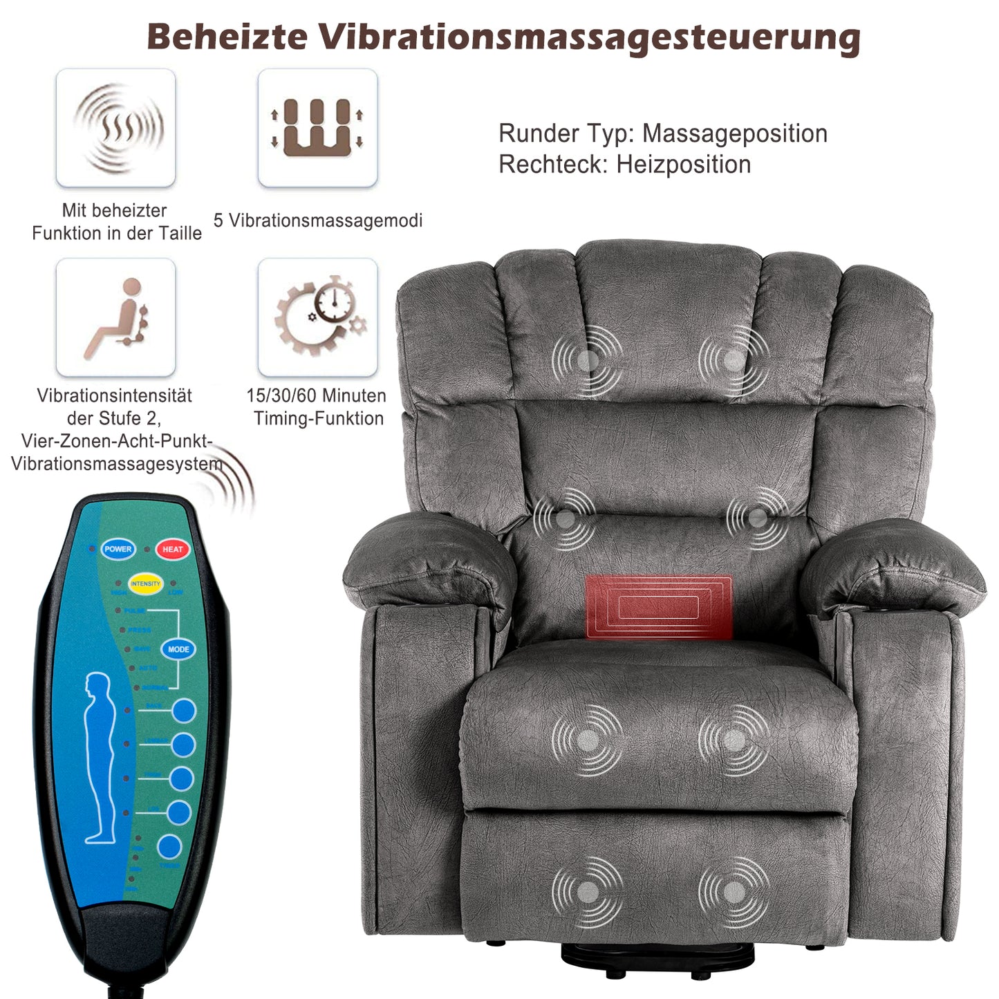Electric Adjustable Massage Chair - Zenseno