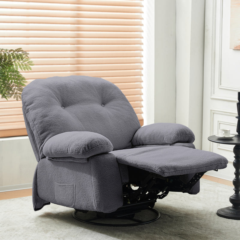 360° Swivel Fabric Massage Armchair - Zenseno
