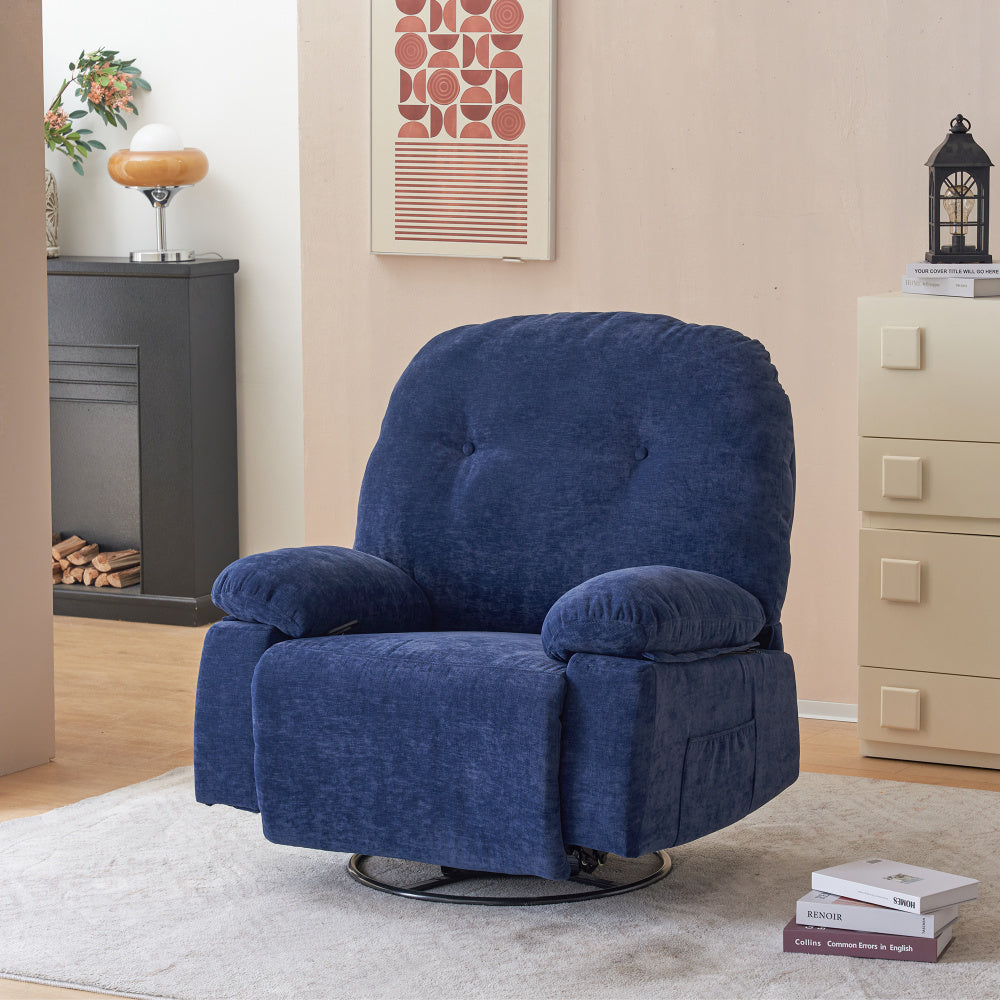 360° Rotating Fabric Massage Chair & Padded Armrests - Zenseno