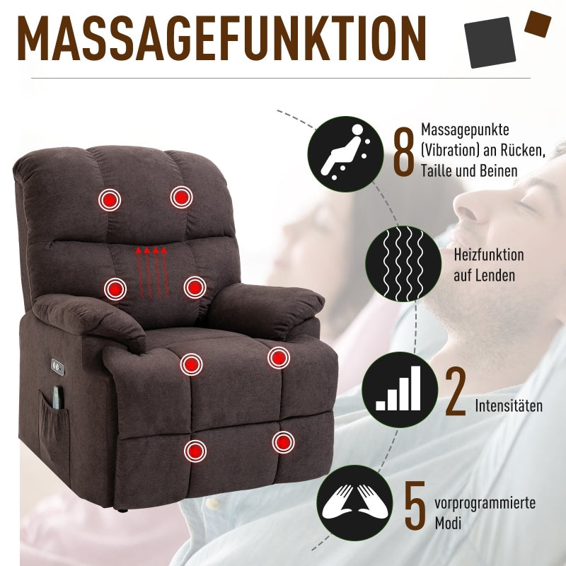 Armchair With Adjustable Angle Vertical Massage - Zenseno
