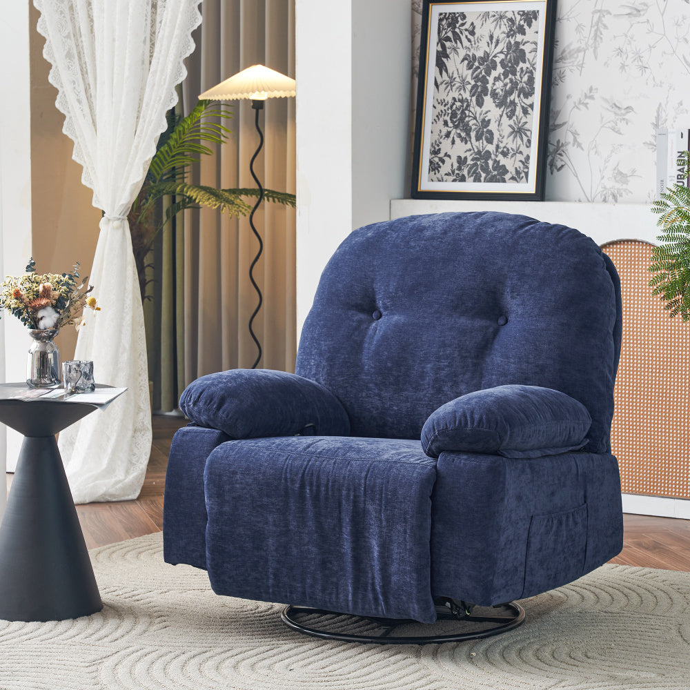 360° Rotating Fabric Massage Chair & Padded Armrests - Zenseno